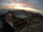 myself in front of one of the crater lakes