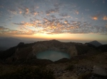 sunrise over the crater lake